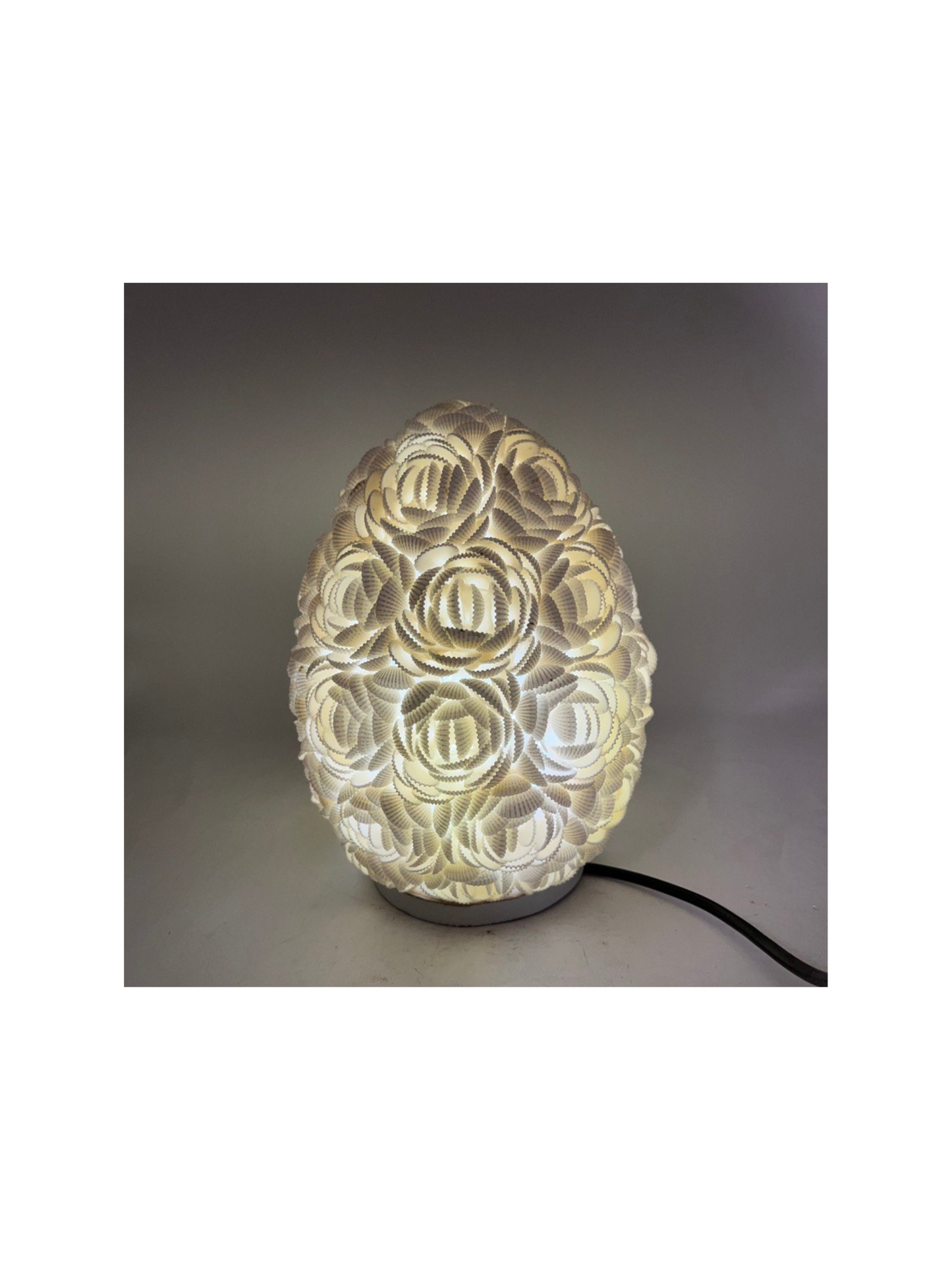 Lámpara Boho Conchas de Mar Ovalada 20cm