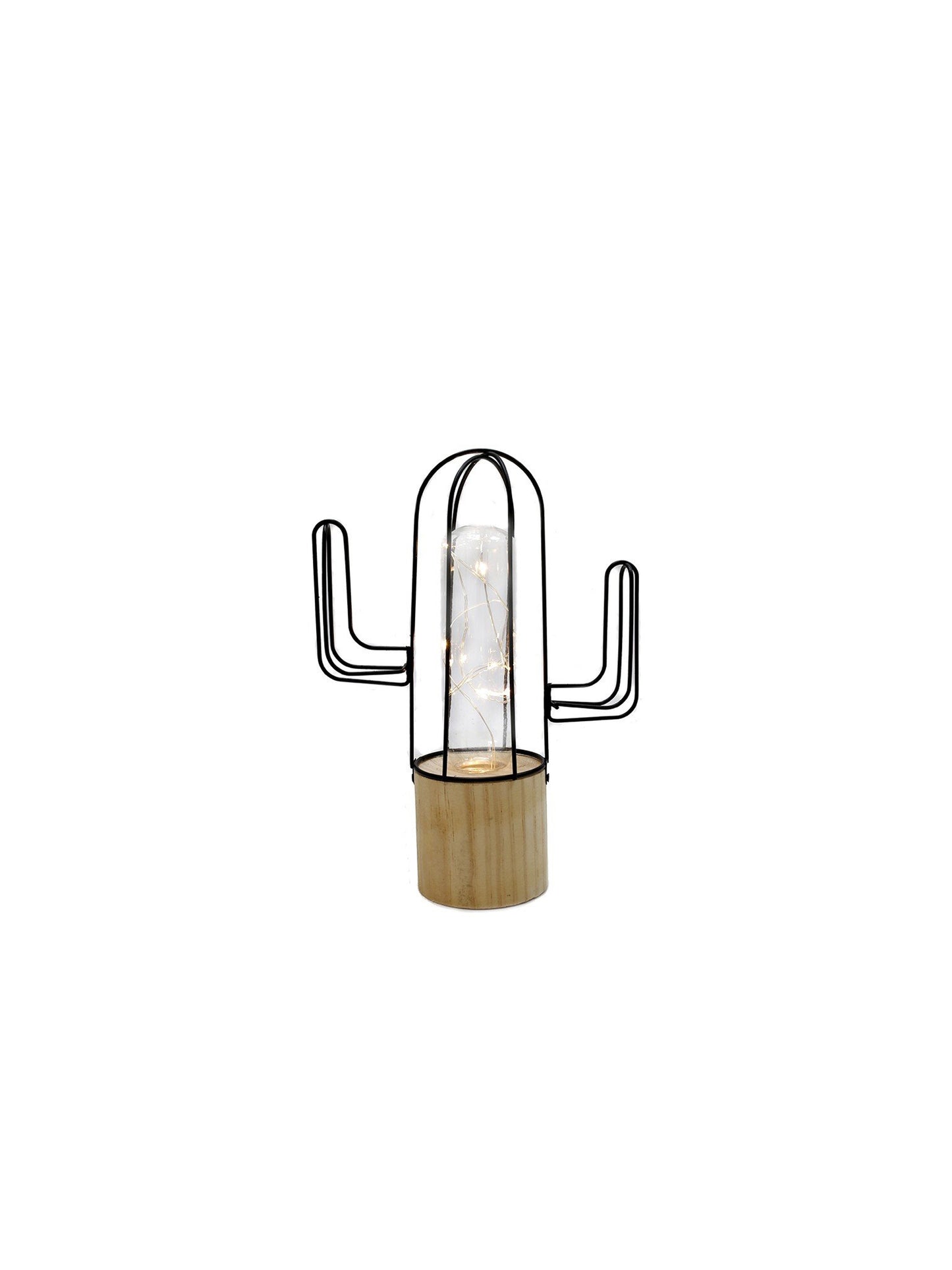Lámpara Led Cactus Negro Golden Chic 22 cm