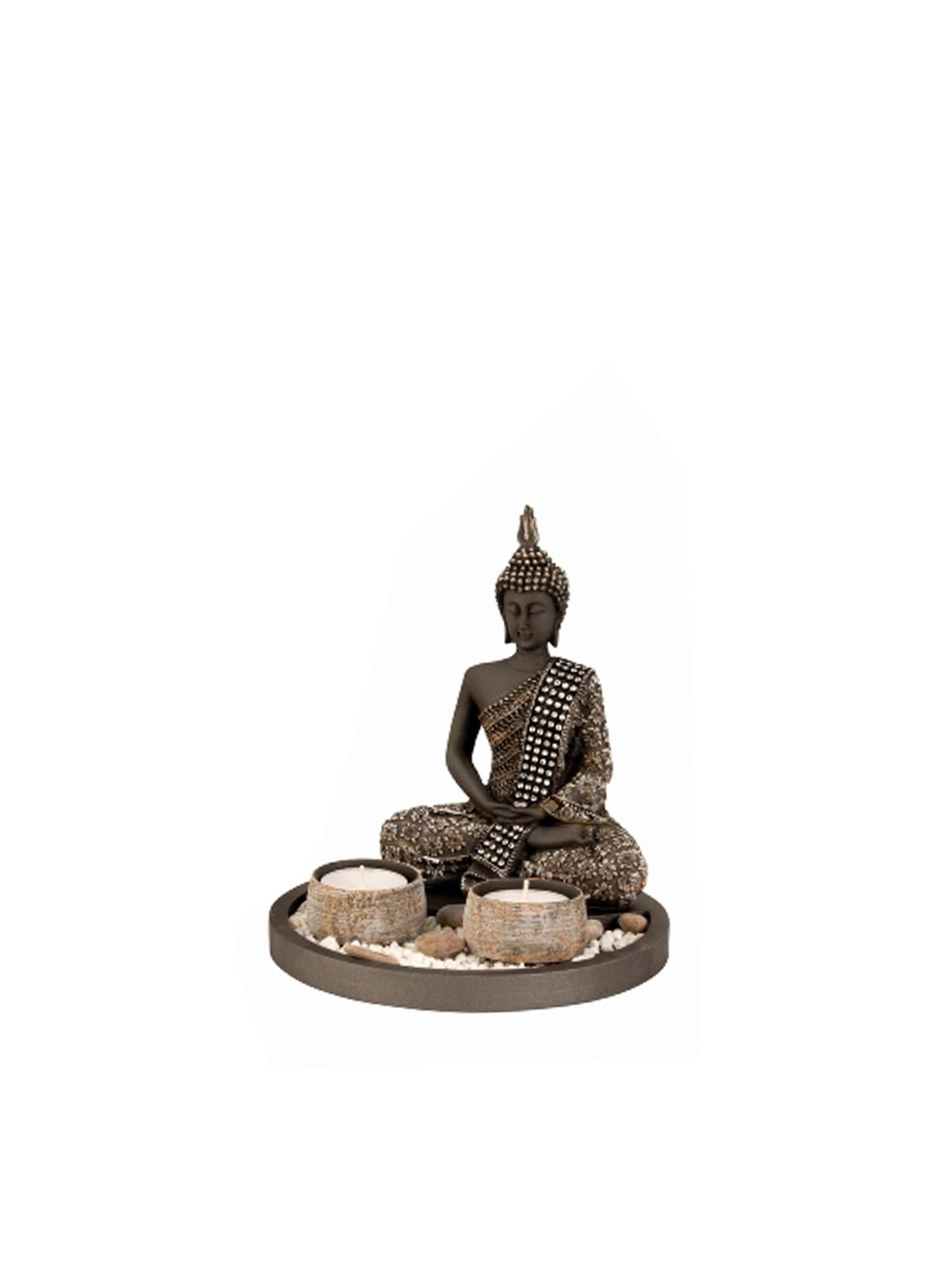 Estatua Buda 2 Velas Té - Inciensos y Velas