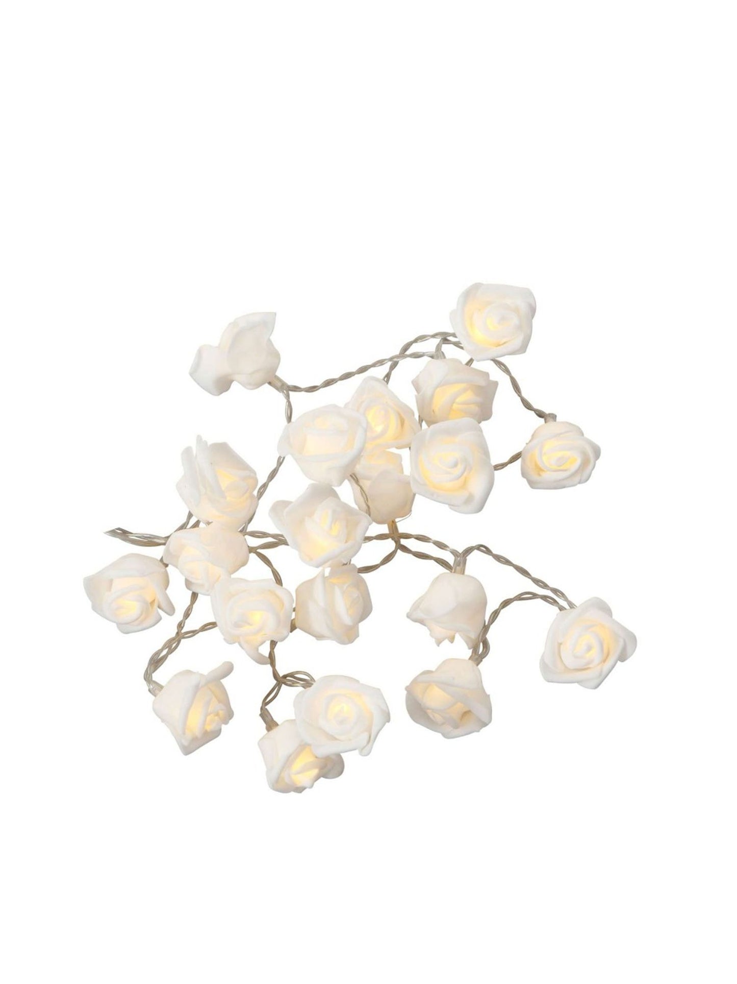 Guirnalda 20 LEDs Flores Blanca 228 cm