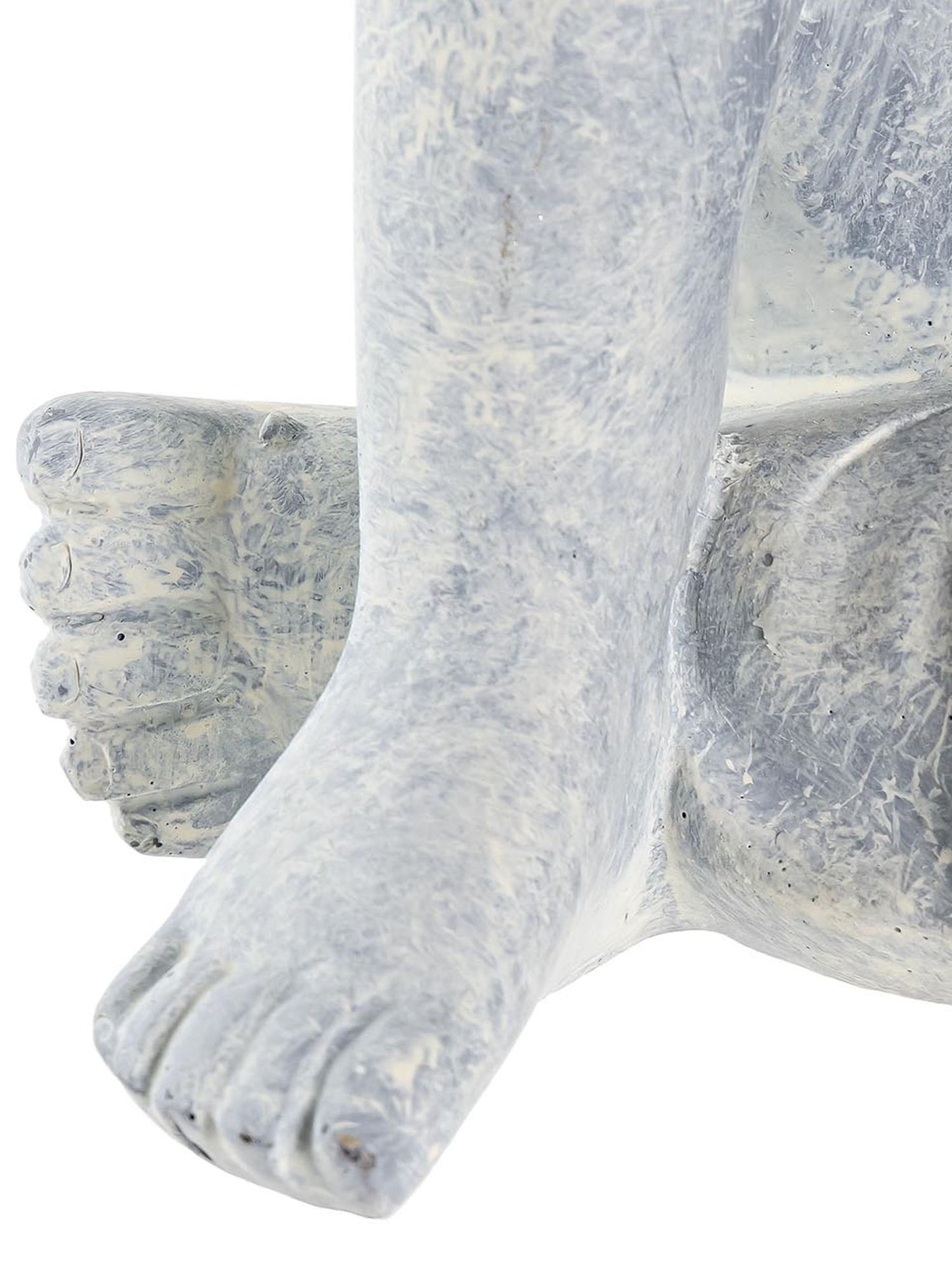 Figura Buda Gris Claro 23 cm - Inciensos y Velas