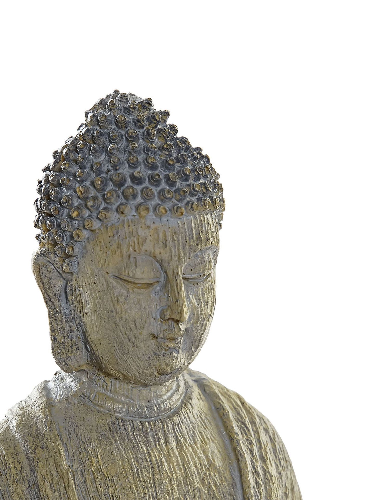 Figura Buda Resina Gris Claro - Inciensos y Velas